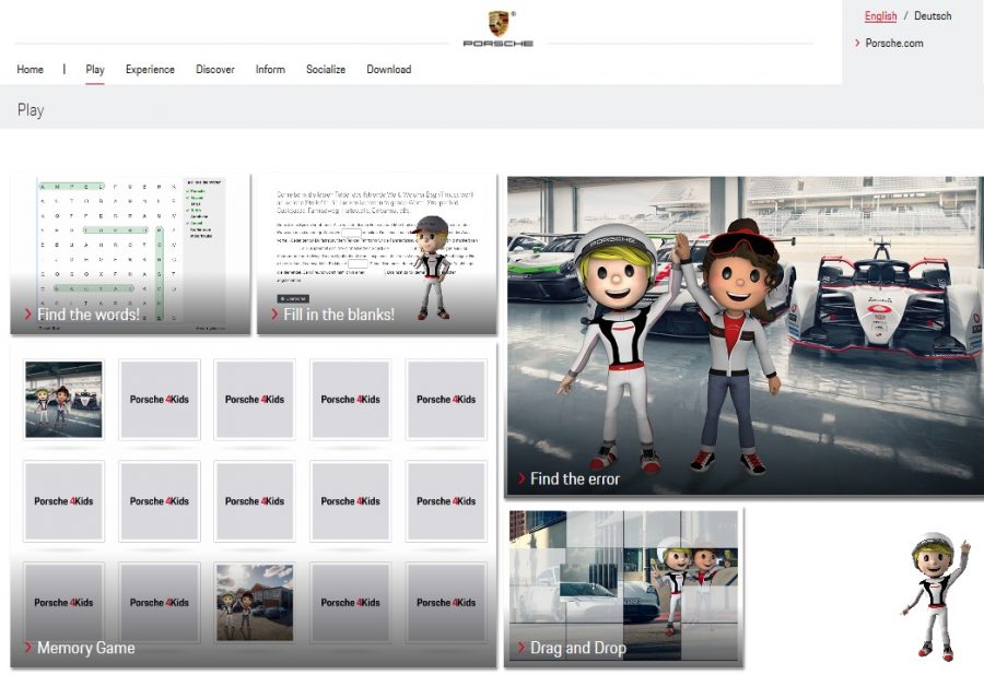 Porsche ofrece juegos interactivos durante los días de Cuarentena