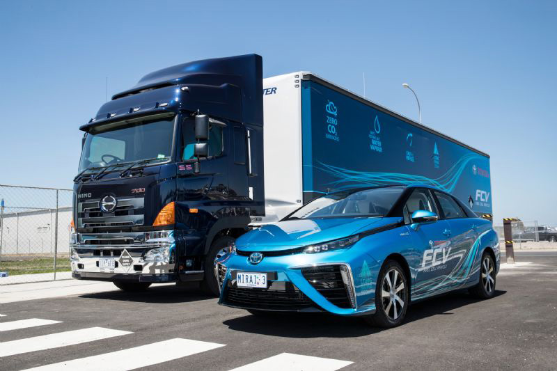 Toyota e Hino desarrollan un camión grande impulsado por hidrógeno