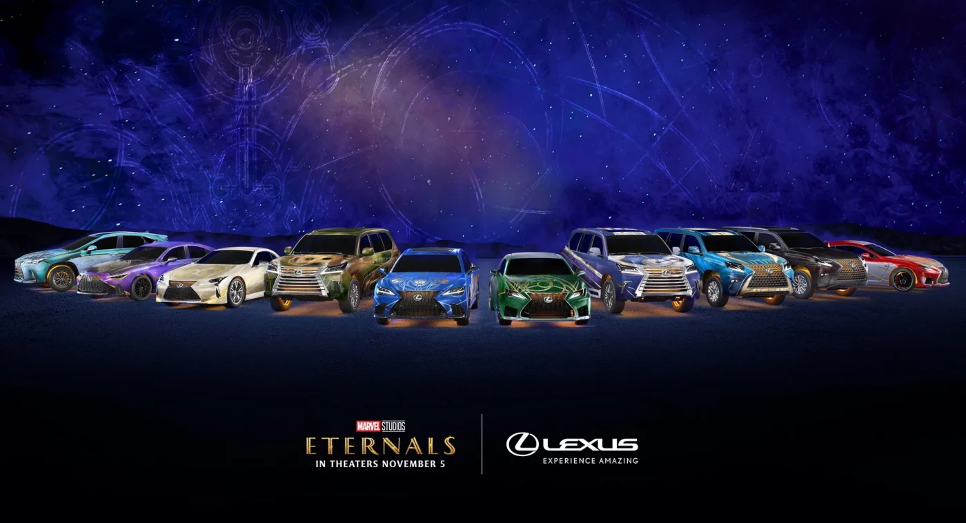 Lexus viste sus carros como los héroes de Eternals