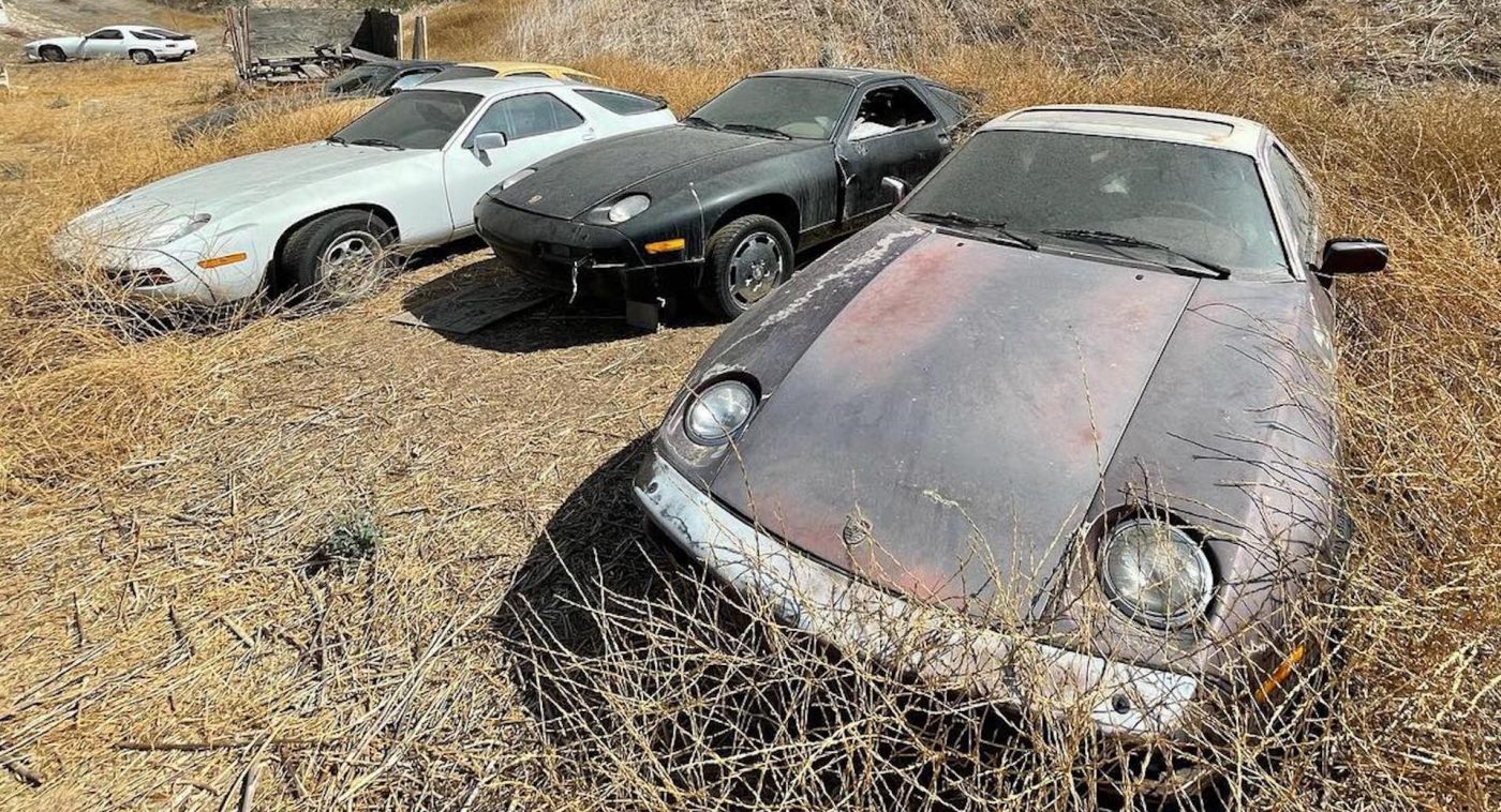 Más de 15 Porsche 928 abandonados