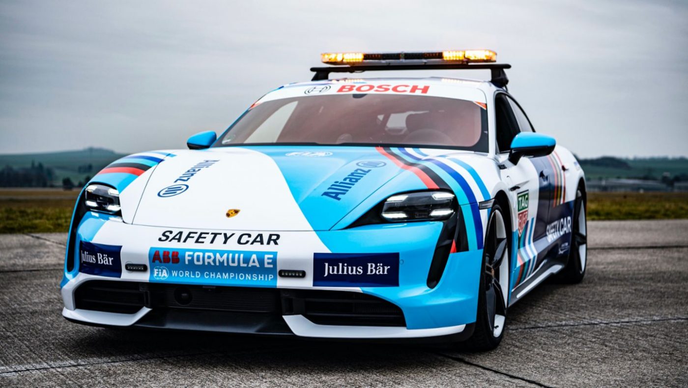 Porsche Taycan revealed as new Formula E safety car