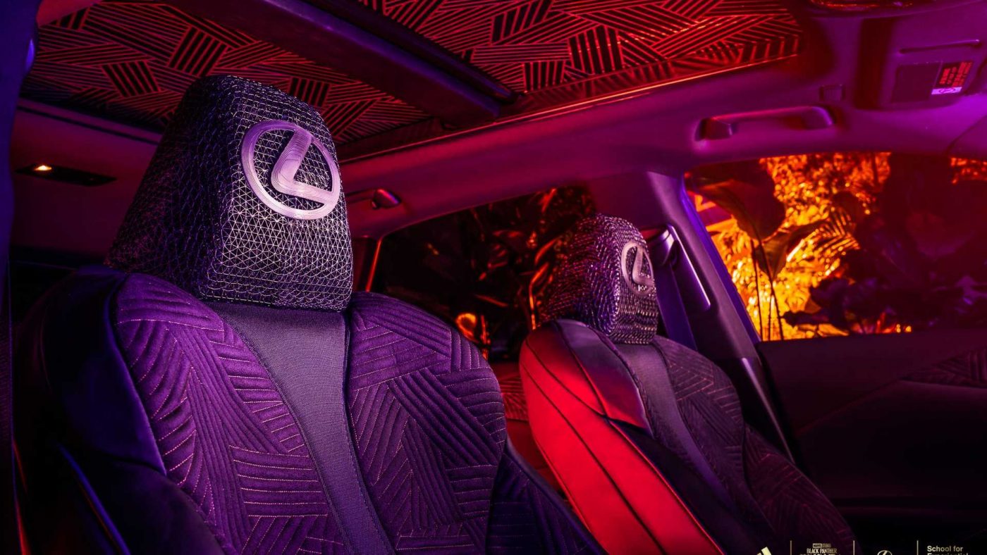 Alianza Lexus-Adidas para crear el RX 500h 'Vibe-Branium' de Black Panther