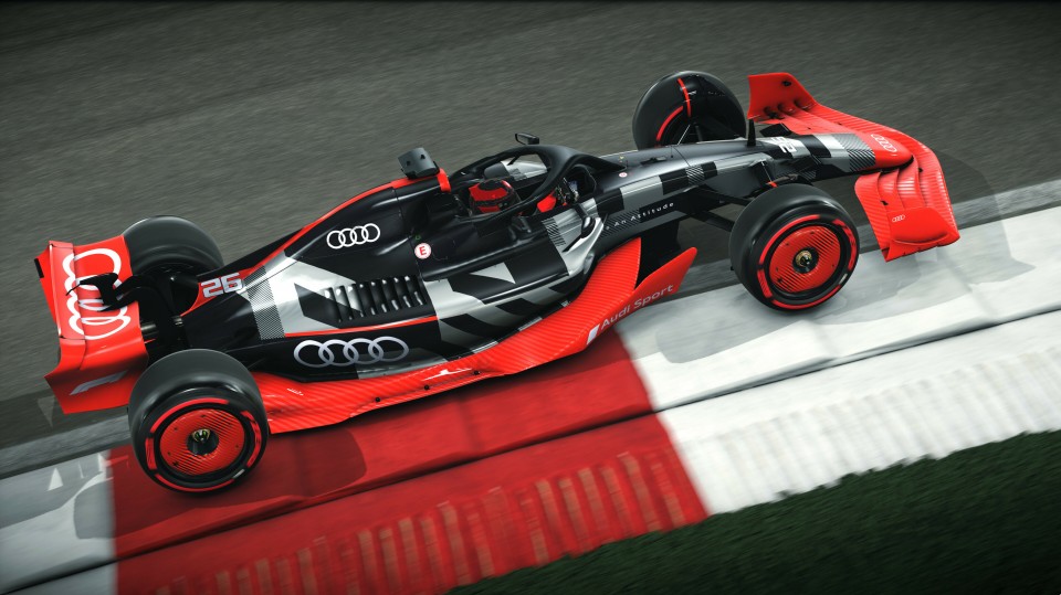 El Audi F1 ya está listo en el mundo virtual