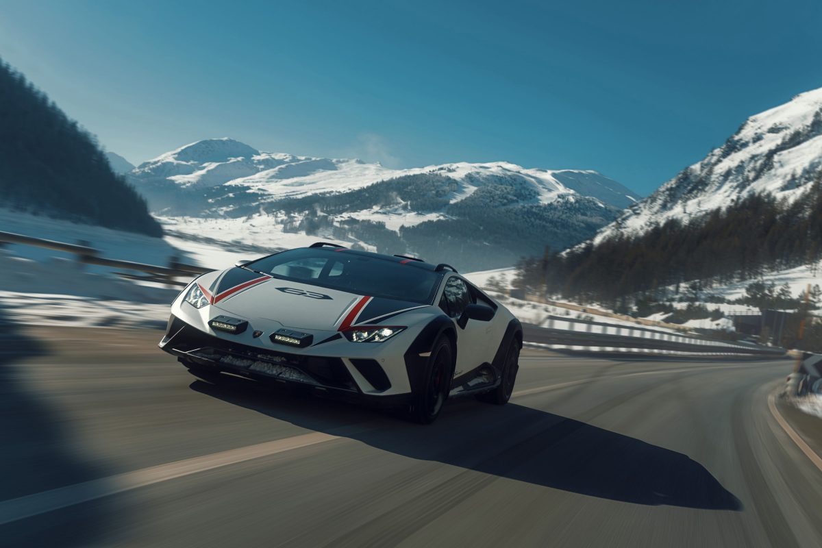 Lamborghini Huracan Sterrato, también puede con la nieve