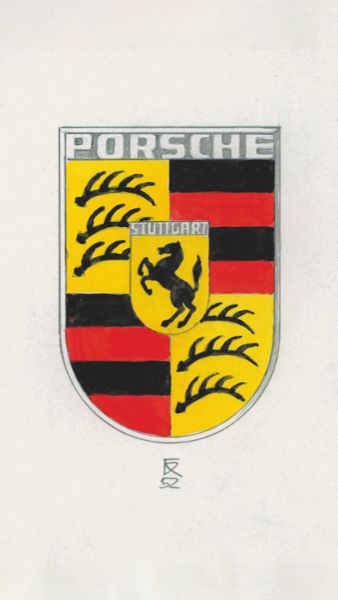 Los desechados escudos de Porsche 1