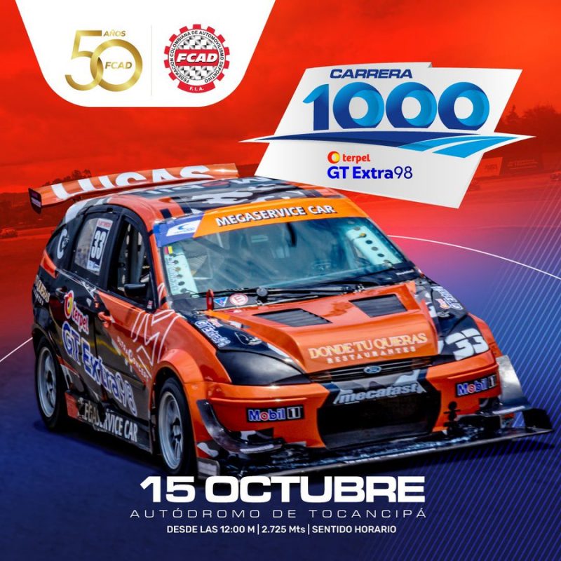 El TC 2000 Colombia llega a su carrera 1.000  1