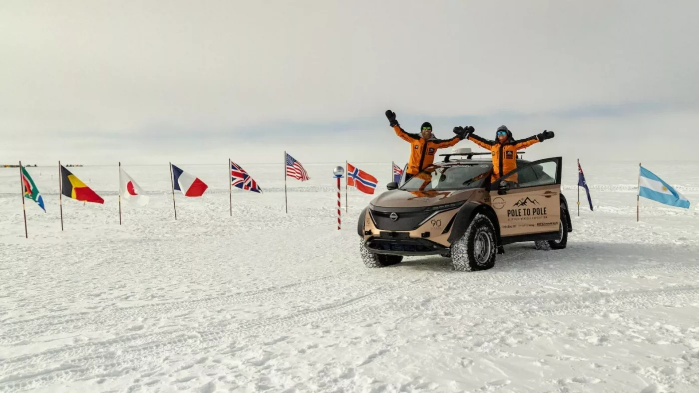Expedición Pole to Pole: el Nissan Ariya logró su objetivo 5