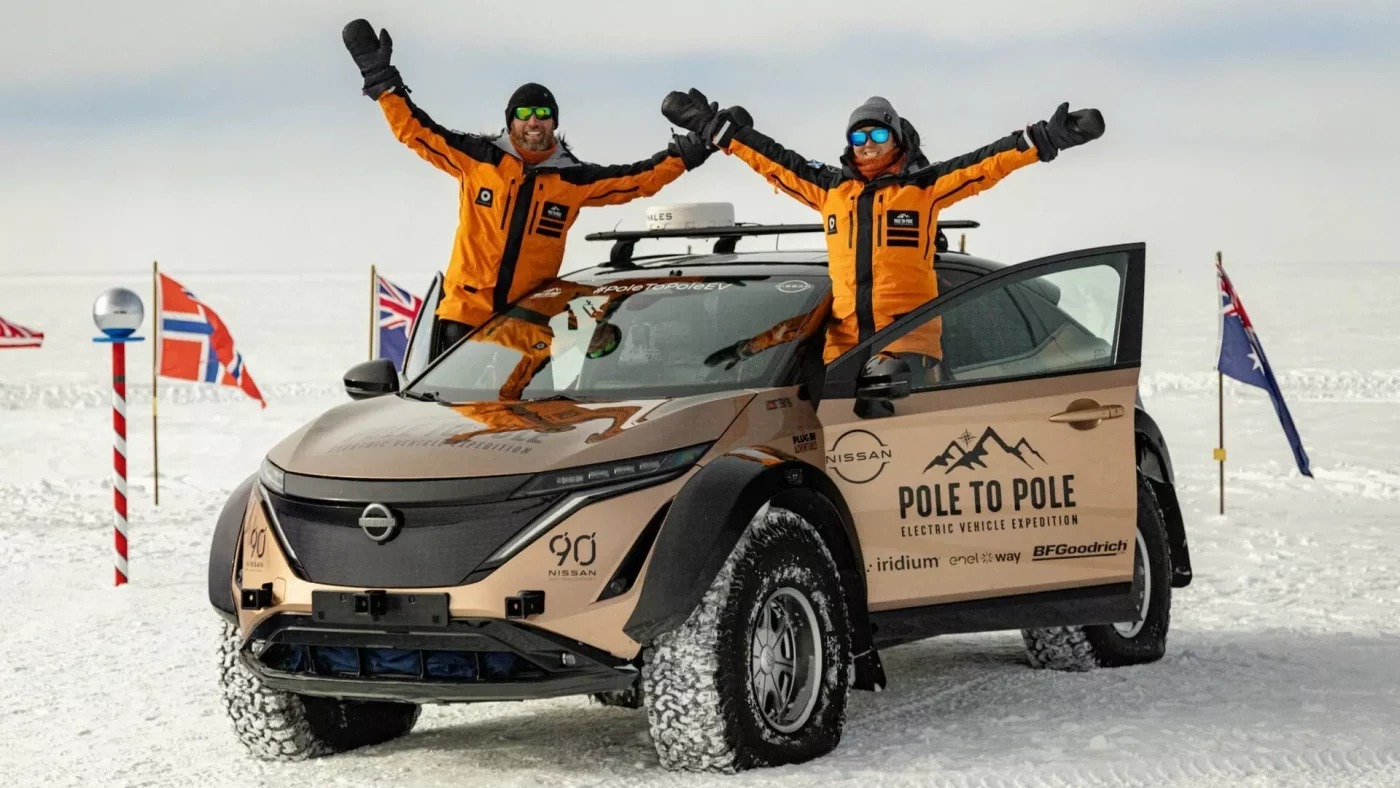 Expedición Pole to Pole: el Nissan Ariya logró su objetivo 6