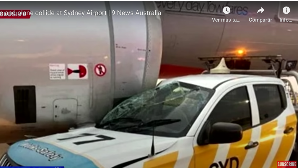 Una Mitsubishi L200 se estrella contra un Airbus A320 en Australia 2